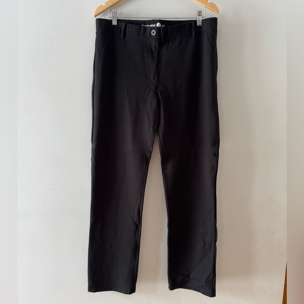 Betabrand Pants, Sz XL Petite, Mid‎ Rise Crop Ankle Straight Yoga Dress Pant